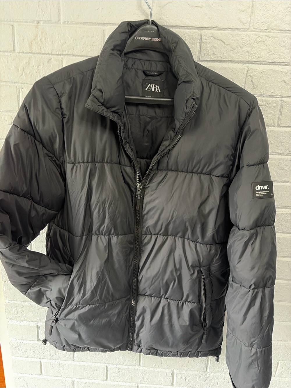 Zara Black Quilted Puffer Jacket